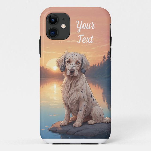 Coques Case-Mate iPhone Setter anglais par lac (Dos)