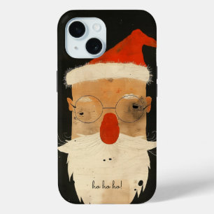 Coque Pour iPhone 15 Shabby Père Noël