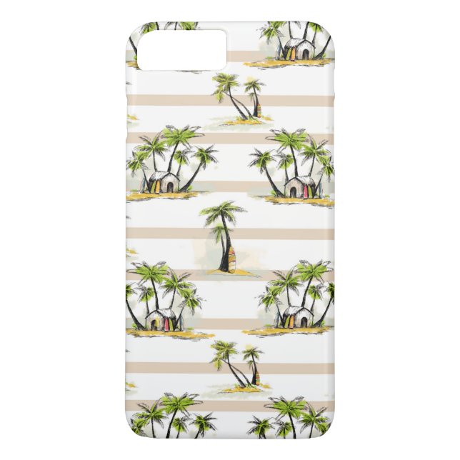 Coques Case-Mate iPhone Shack tropical et paumes (Dos)