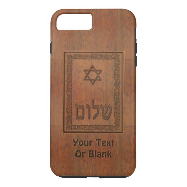 Coques Case-Mate iPhone Shalom en bois sculpté (Dos)