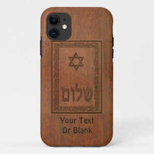 Etui iPhone Case-Mate Shalom en bois sculpté