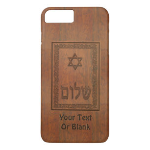 Coque Case-Mate Pour iPhone Shalom en bois sculpté