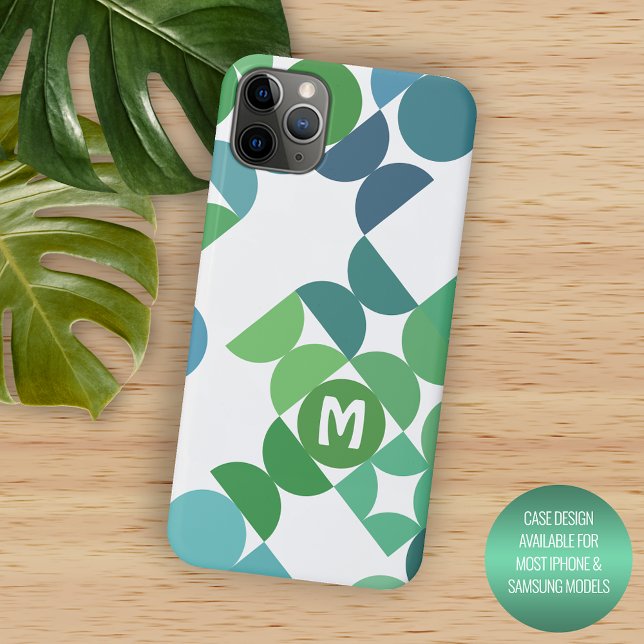 Coques Case-Mate iPhone Shamrock bleu Turquoise personnalisé Motif d'art r (Créateur téléchargé)