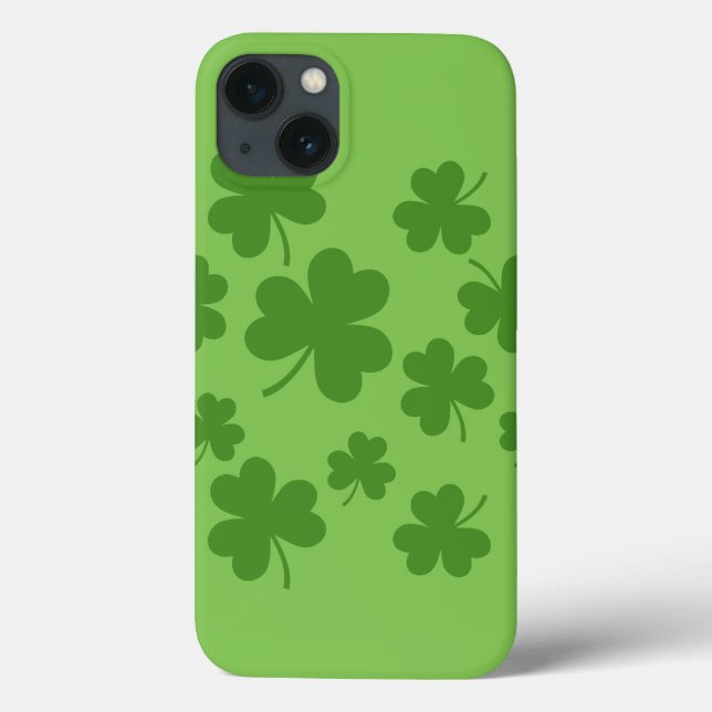 Coques Case-Mate iPhone Shamrock de la Saint Patrick Motif Clover (Verso)