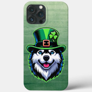 Case-Mate iPhone Case Shamrock irlandais Sibérie Husky Dog Jour de la Sa