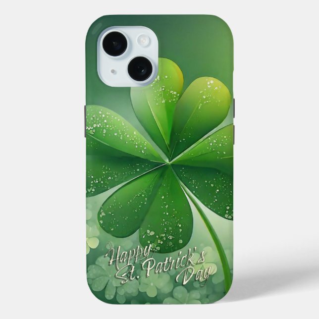 Coques Case-Mate iPhone Shamrocks verts Bonne St. Patrick's Day (7) c (Verso)
