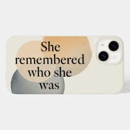 Coque Pour iPhone 14 She Remembered Who She Was Phone Case – Inspiratio