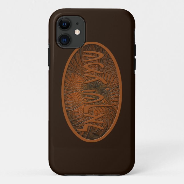 Coques Case-Mate iPhone Shema en bois sculpté Yisrael (Dos)