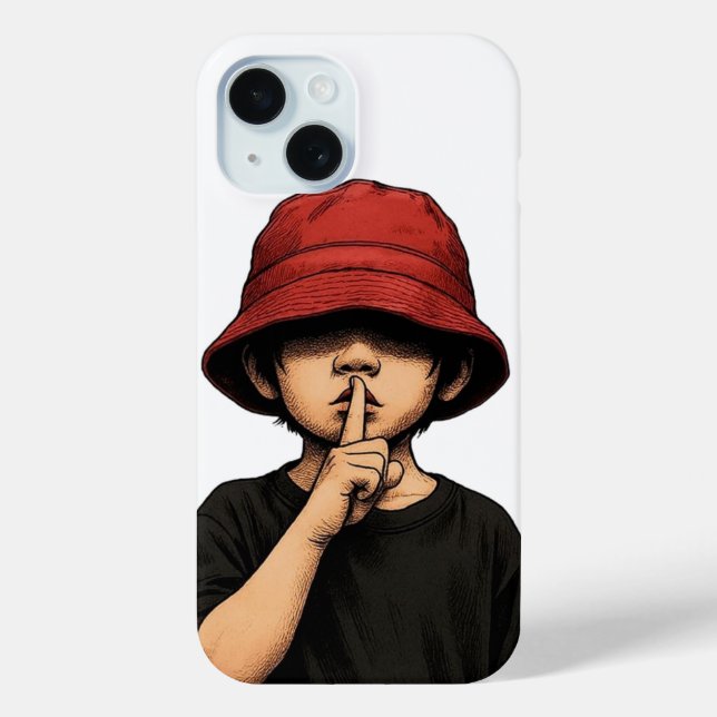 Coques Case-Mate iPhone Shhh Silence Please Iphone case|Minimal Street Art (Verso)
