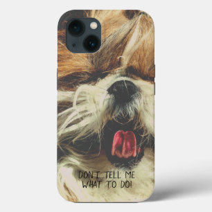Case-Mate iPhone Case Shih tzu langue drôle Ne me dites pas quoi faire