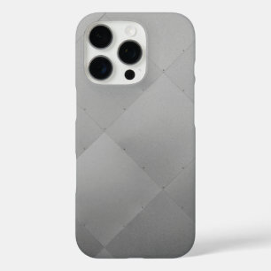 Coques iPhone 16 Pro Shiny Moderne À damiers métal argent