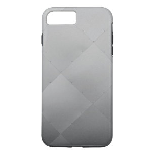 Coque iPhone 8 Plus/7 Plus Shiny Moderne À damiers métal argent