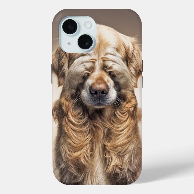 Coques Case-Mate iPhone Shy Golden Retriever (Verso)