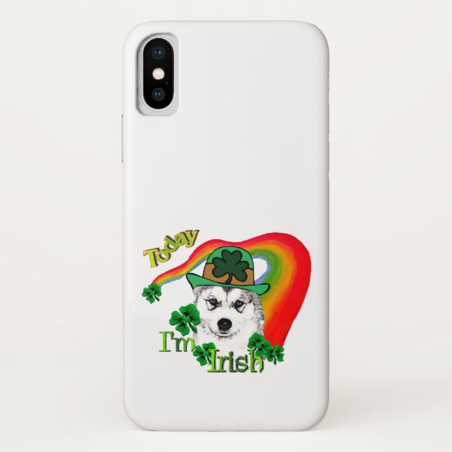 Coques Case-Mate iPhone Sibérie Husky St Patrick (Dos)
