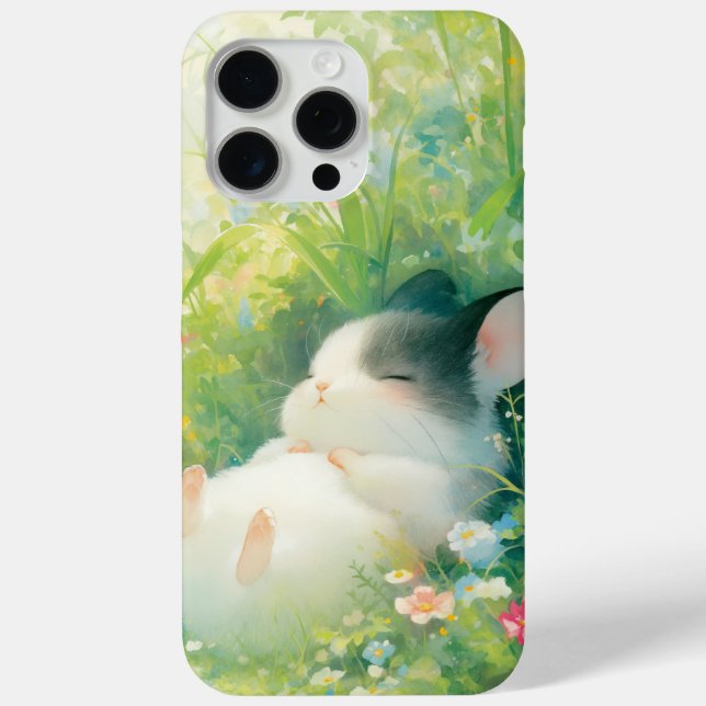 Coques Case-Mate iPhone Sieste Florale Paisible de Chinchilla (Verso)