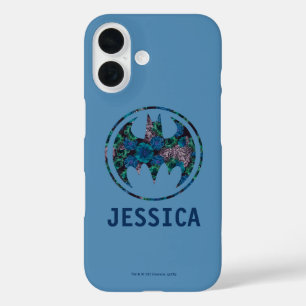 Coques iPhone 16 Signal de chauve-souris Rose bleu