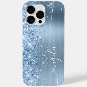 Coque Pour Pour iPhone 14 Pro Max Signature du glamour bleu clair