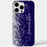 Signature Féminin Noir Paillettes Argentées