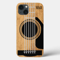 Signature Guitare en bois vieilli