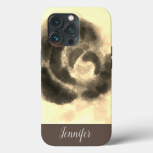 Case-Mate iPhone Case Signature personnalisée Fleurs aquarelle dorées