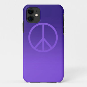 Coques Pour iPhone Signe de paix pourpre d'indigo
