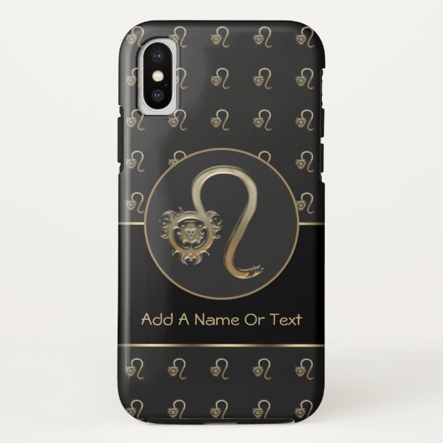 Coques Case-Mate iPhone Signe de zodiaque de Lion personnalisé (Dos)