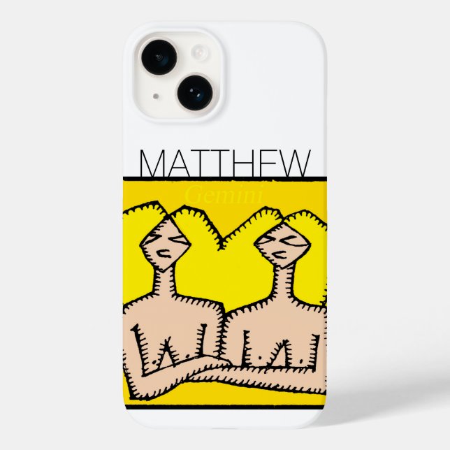Coques Case-Mate iPhone SIGNE Zodiac Gemini personnalisé Anniversaire iPC (Verso)