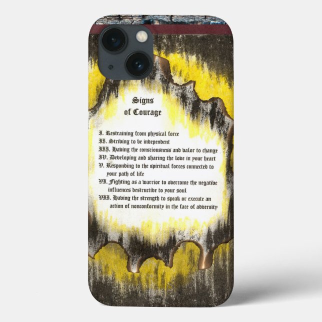 Coques Case-Mate iPhone Signes de courage (Verso)