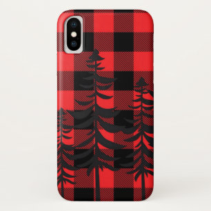 Case-Mate iPhone Case Silhouette À feuillage persistant rouge