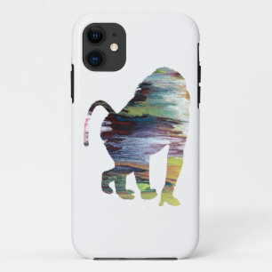 Coques Pour iPhone Silhouette abstraite de babouin