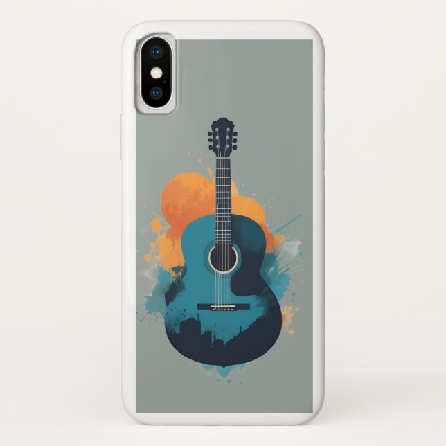 Coques Case-Mate iPhone Silhouette classique de guitare (Dos)