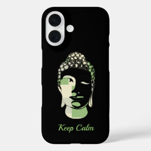Coques iPhone 16 Silhouette de bouddha dessinée à la main par des C