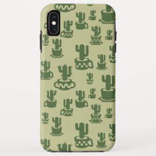 Case-Mate iPhone Case Silhouette de cactus succulent dans des tasses et