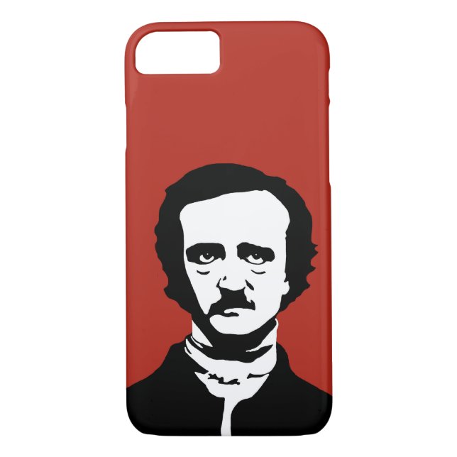 Coques Case-Mate iPhone Silhouette d'Edgar Allan Poe (Dos)