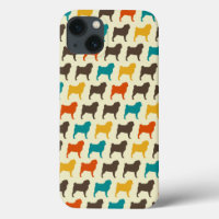 Silhouettes carlin | Retro Colours Motif de race d