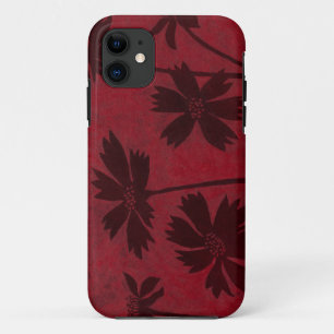 Case-Mate iPhone Case Silhouettes de Flowerhead sur l'arrière - plan