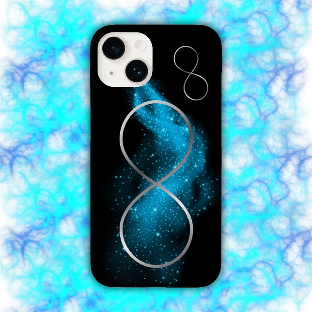Coques Case-Mate iPhone Silver & Turquoise Minimal | (Créateur téléchargé)
