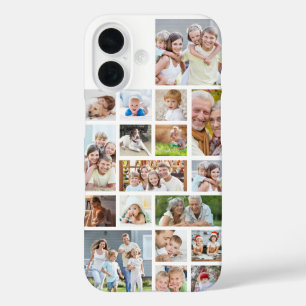 Coques iPhone 16 Simple 18 Photo Collage Photos Couleur personnalis