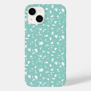 Coque Pour iPhone 14 Simple bleu et blanc géométrique