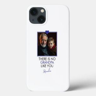 Case-Mate iPhone Case Simple Blue Heart Grand-Enfant Grand-Parent Photo