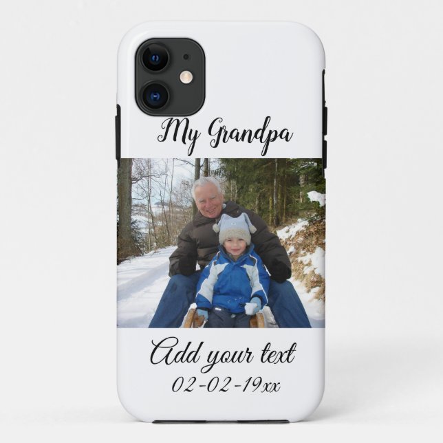 Coques Case-Mate iPhone simple colorfuel minimum photo grandpa birthday (Dos)