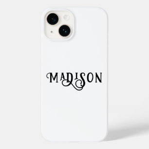 Coque Pour iPhone 14 Simple Moderne Écriture Calligraphique Personnalis