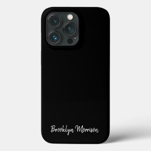 Case-Mate iPhone Case Simple moderne noir blanc nom de script personnali
