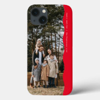 Simple moderne une photo ondulé bord tendance roug