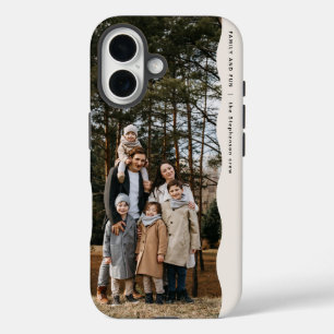 Coques iPhone 16 Simple moderne, une photo ondulé tendance