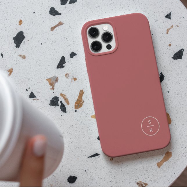 Coques Case-Mate iPhone Simple Monogramme Moderne Nom (Créateur téléchargé)