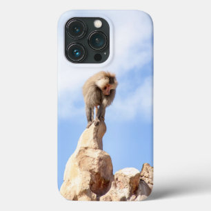 Case-Mate iPhone Case Singe babouin au sommet d'une montagne