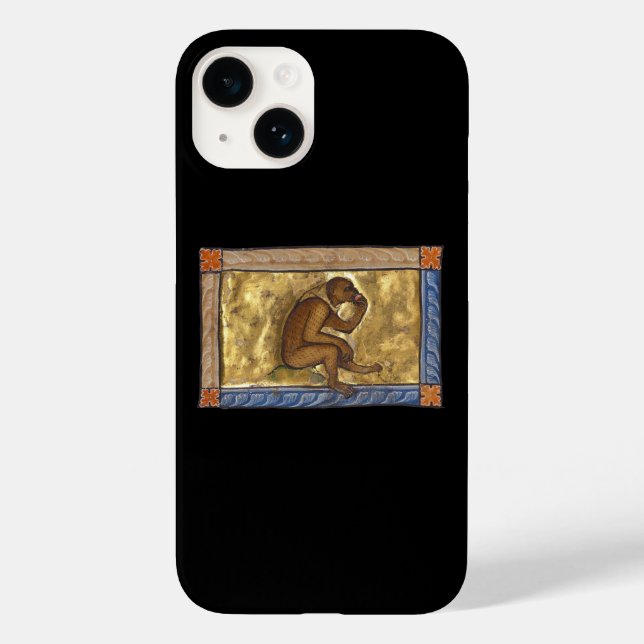 Coques Case-Mate iPhone Singe bestiaire médiéval c. 1270 (Verso)