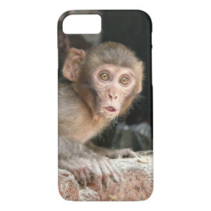 Coque Case-Mate Pour iPhone Singe effrayé avec le grand cas de l'iphone 7 de