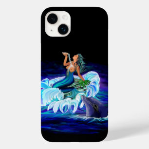Coque Pour iPhone 14 Plus Sirène avec dauphin